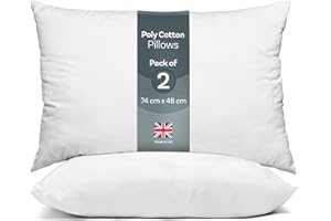Cosy Aura Linens Bed Pillows 2 Pack, Hotel Quality Firm Pillow Set for Side Sleepers, Down Pillows, Luxury Bed Hotel Soft & Supportive Pillow for Comfort and Restful Sleep