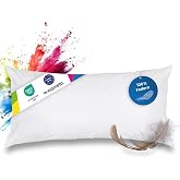 Wometo Feather Cushion 100% Feathers 40 x 80 cm, 600 g, Oeko-Tex Cotton | 100% Cotton White Sofa Cushion Cover (Inner Cushion