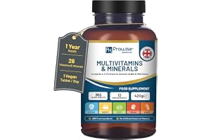 A-Z multivitaminer och mineraler I 365 veganska tabletter (1 års leverans) I 26 essentiella aktiva vitaminer, mineraler och m