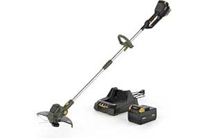 Diivoo 40V Rasentrimmer Akku, Leichter 2-in-1, Elektro & Garten Kantenschneider auf Rädern, 13 Zoll Schnittbreite, 2.5Ah Akku und Ladegerät im Lieferumfang enthalten, Verstellbare Griffe