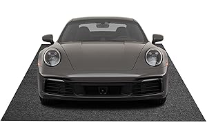 Kistrba Eindämmungsmatte 7'9" x 16' Garagenbodenmatten für FIAT 500 911 Tucson, Garagenmatte Auto wasserdichte Hochleistungsmatten für Autos zum Schutz vor Regen, Schnee und Schlamm