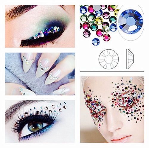 Mixed Colors Swarovski Elements Crystal Rhinestones Nail Art Makeup Bling Decoration Petite SS8 SS9 SS10 30pcs