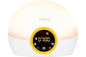 Lumie Bodyclock Rise 100 - Wake-Up Light Alarm Clock with Sunrise and Sunset, Multicolour