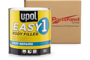 Parts Panel Easy One Car Body Filler 3L | Lightweight Polyester Filler for Steel, Aluminium, GRP, Wood | UPol Easysand Formula | Professional-Grade Body Repair