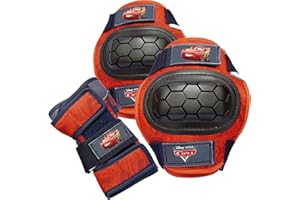 TATAWAY IN VIAGGIO SI CRESCE Tataway Kit Disney Cars pour Enfants avec coudières, genouillères et protège-Poignets pour Les Sports à roulettes, Les Skateboards et Les trottinettes. Taille XS (3-6 Ans)