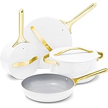 Caraway Set Pentole In Ceramica Antiaderente 12 Pezzi – Blu Navy – Atossico E Per Tutti I Piani Cottura - 2