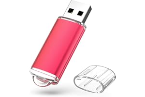 KOOTION Memorias USB 32 GB USB 2.0 Pendrive USB 32GB Ligero Pequeño y Práctico USB Stick Flash Rojo Pen Drive con Indicador LED para Ordenador/TV/Coche/Player, ect