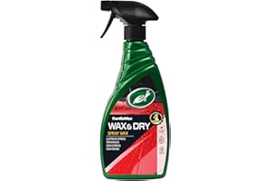 Turtle Wax 51800 Wax and Dry Car Spray Wax - 500ml, Easy One-Step Shine & Protection, Carnauba & Polymer Formula, Water Repellent, Streak-Free, High-Gloss Finish