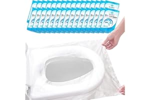 Kyrotech Tek Kullanımlık Su Geçirmez Klozet Kapağı Tuvalet Örtüsü, 40 Lı, Antibakteriyel Seyahat, Hijyenik Koruyucu Koltuk Pe