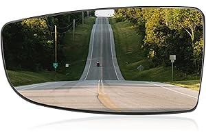 KEYQUEEN Left Lower Wing Mirror Glass for Transit MK8 2014 Onwards Left Passenger Side Fits 2014-2025 Models Replacement for Part Numbers 1855103 BK3117C718AB with Backing Plate(Left Side)
