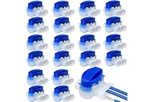 LiangMai wasserdichte Kabelverbinder Mähroboter Begrenzungsdraht Verbinder, 20 Stück Anschlussklemmen Mähroboter mit Gel Füllung, gelklemmen Zubehör für Rasenroboter Rasenmäher Automower Garten