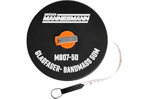 MANNESMANN (6) Cinta metrica con cinta de vibra-vidrio, 50 m