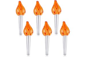 Chingcoo Flamme Olympique, 4 Pièces Torche Gonflable, Décoration Jeux Olympiques, Flamme Olympique Gonflable sûre et Durable
