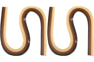 PATIKIL 540 x 5mm Set di Strisce di Carta per Quilling, 240 Pz Strisce Carta per Quilling per Arte Fai da Te Artigianale, Natale, Marrone a Gradiente