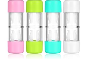 HEMOTON Custodia Protettiva Per Lenti a Contatto Rgp Mini Da Viaggio Trasparente Contenitore Portatile Per Lenti Rigide E Cosmetiche Conservazione E Pulizia Facile