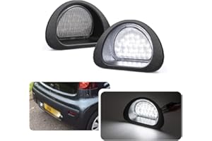njssjd Lot de 2 éclairages LED de plaque d'immatriculation pour Peugeot 107 2005–2014 Citroën C1 2005–2013