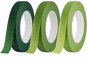 WUWYOUWL Nastro da fiorista, filo di crespina, filo floreale, filo per steli floreali, filo per steli floreali, per avvolgimento, mazzi e lavori manuali floreali (3)