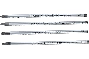 Derwent Graphitone Confezione da 4 Stick Idrosolubili di Grafite
