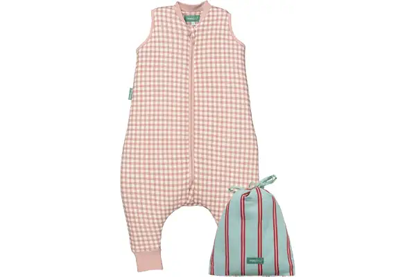 molis&co - Pijama Manta con Pies 2.5 TOG - 70 cm (1 año) - Ideal para Invierno - Suave y cálido - 100% algodón (Oeko-Tex 100) - Dusty Rose