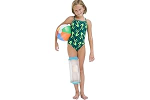 SUPERNIGHT Wasserdichte Gipsabdeckung für Teenager, schützt Kniewunden, Verbrennungen und Verletzungen, wiederverwendbar, wasserdicht, zum Schwimmen und Baden