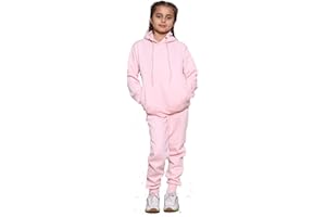 GW CLASSY OUTFIT Boys Girls Pullover Tracksuit Kids Unisex Hoodie With Sweatpants Sports Activewear Fleece Tracksuits Set