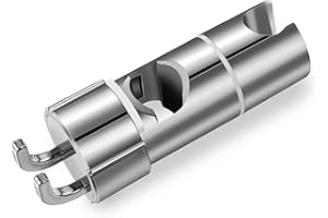 Vinabo Supporto Soffione Doccia, Supporto Doccia Senza Foratura, 18-25 mm, Diametro Regolabile, Supporto Doccetta con Gancio, Installazione Semplice