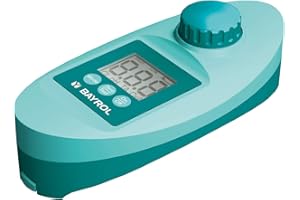 BAYROL elektronischer Pooltester für Pool- & Whirlpool-Wasseranalyse - einfache und präzise Messung von pH-Wert, freies Chlor, Brom, Isocyanursäure & Alkalinität (TA-Wert)