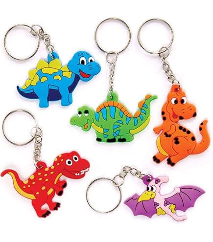 Set 12 Pezzi Per Bambini 12 Pezzi Portachiavi Dinosauro, Silicone Gadget Portachiavi Simpatici Set 12 Portachiavi In Silicone