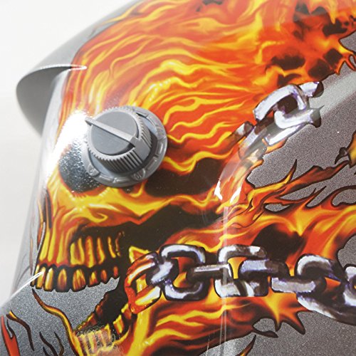 Schweißen Helm Maske Kopf Kappe Schützende Sonnenenergie Auto Verdunkelung für Arc Mig WIG Schweißer Plamsma Cutter LY500A Fire Style - 3