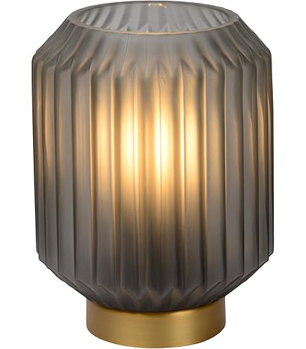 Pauleen LED Tischleuchte Pretty Glamour mobile Türkis/Holz, LED fest integriert, Warmweiß, E27