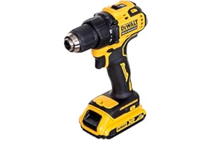 DEWALT Trapano avvitatore 18V XR senza spazzole con 2 batterie al litio da 2Ah e caricabatterie, DCD708D2T-QW