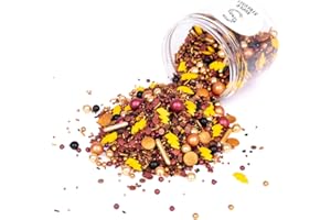 ‎SUPER STREUSEL Super Streusel ZauberSchule Streusel Kuchen Deko Essbar | Essbare Tortendeko für alle Freunde von Magie und Zauberern | Zuckerdekor für Geburtstag Mottopartys | Ohne AZO Farbstoffe (90g)