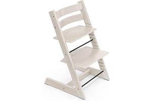Stokke Tripp Trapp Chair, Whitewash - Adjustable, Convertible Chair for Toddlers, Children & Adults - Convenient, Comfortable & Ergonomic - Classic Design
