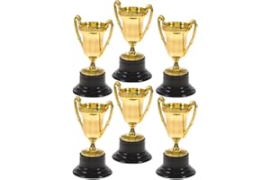 BESPORTBLE 6pcs Mini Trophy Awards Gold Award Trophy Cups, 3,3 pollici plastica oro trofei per bomboniere, Goodie borse, Kid Classroom School Reward, premio vincitore del torneo sportivo