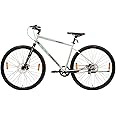 FIREFOX Bikes Street X 700C Single Speed Bicycle for Men | Disk Brake | Silver/Grey (Frame: 18 Inch) - 98% Assembled Cycle