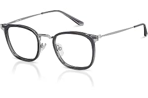 LENSKART BLU | Zero Power Blue Cut Computer Glasses | Anti Glare, Lightweight & Blocks Harmful Rays | Full Rim Square | 100% UV Protected | For Men and Women | LB E13529