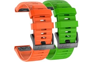 ISABAKE Correa de Reloj para Garmin Fenix 6/6 Pro, Fenix 5/5 Plus, Forerunner 935, Forerunner 945, Approach s60, quatix 5, Banda QuickFit de 22 mm de Ancho