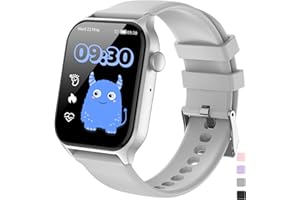 JUBUNRER Smartwatch Bambini Monitor Sonno Cardiofrequenzimetro Contapassi Calcolatrice Sveglia Pedometro Sport Impermeabile Orologio Bambina Bambino Fitness Adolescenti Regalo- 3+ Anni Ragazzi Ragazze