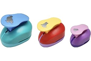 Punch Set VSREI Cute little animals - (Ducks, Cats, Chickens) for Crafts, Scrapbooking, Photos, Greeting Cards, 9mm, 16mm, 25mm, Lovely cute animals shaped Paper Punch (Random Color)