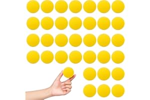 Bofanze Lot de 30 Petites Balles en Mousse Jaune Super Doux, 4,5 cm Petites Boules en Éponge, Supersoft Balles en Mousse Jaune pour Chat, Spectacles de Magie