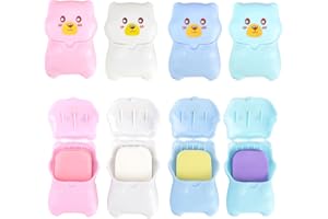 Dorart Home Fogli di Sapone da Viaggio，4 Scatole di Scaglie di Sapone Portatili USA e Getta, Mini Compresse di Sapone per Le Mani, Carta Saponata in Scatola e Scaglie di Sapone Comunemente Usate