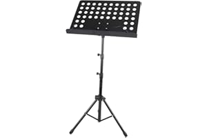 JANOON LTD Foldable Height Adjustable Music Orchestral Book, Paper & Mic Holder Tripod Stand by Janoon (Music Book Holder Tripod Stand)
