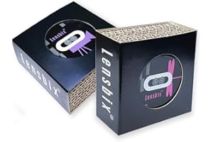 ‎LENSBIX Lensbix Contact Lens Case 2 Pack Pair Set The Innovative Way of Storage & Care 6 Assorted Colours in Gift Box (Purple + Pink)