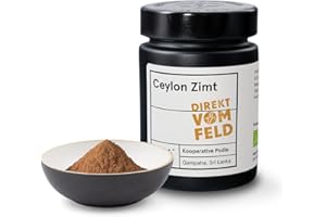 ‎DIREKT VOM FELD Direkt vom Feld | Ceylon-Zimt | BIO, gemahlen (75g inkl. Aromaglas)