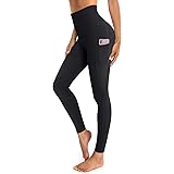 OUGES Womens High Waist Yoga Pants with Pockets Workout Running Gym Leggings