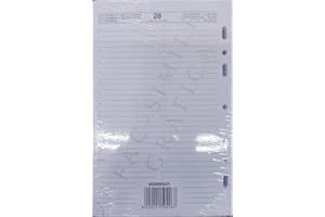 INTEMPO. Ricambio Agenda 2025 Giornaliera 12 Mesi Carta Bianca Formato A5