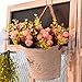 Produktbild XMJR Wall decoration rekonstruierten Tin pot Balkon befestigt und eiserne Wand Blume Sommer Continental getrocknete Blume Blume Eimer Eimer+2, verbringen Sie den Kabelbaum kleine Inulin.