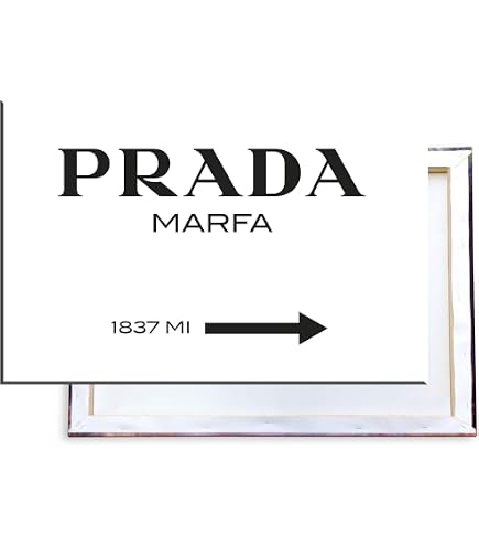 Poster Modeschild Wegweiser Marfa Texas – Kunstdruck 100x70 Cm, Fineartprint Auf Premiumpapier