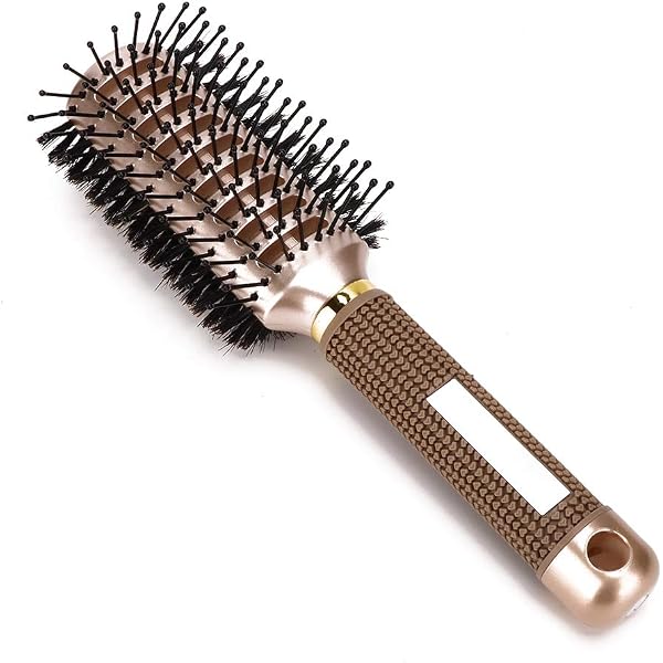 PERFEHAIR Ovale Haarbürste Mit Wildschweinborsten – Doppelseitig, Antistatisch Für Damen & Herren