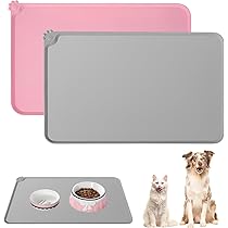 2 Tappetini Sottociotola In Silicone Per Gatti E Cani, 48x30 Cm, Antiscivolo E Impermeabili - Facili Da Pulire, Lavabili In Lavastoviglie - 8